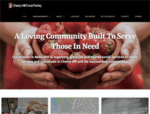 Tablet Screenshot of cherryhillfoodpantry.org